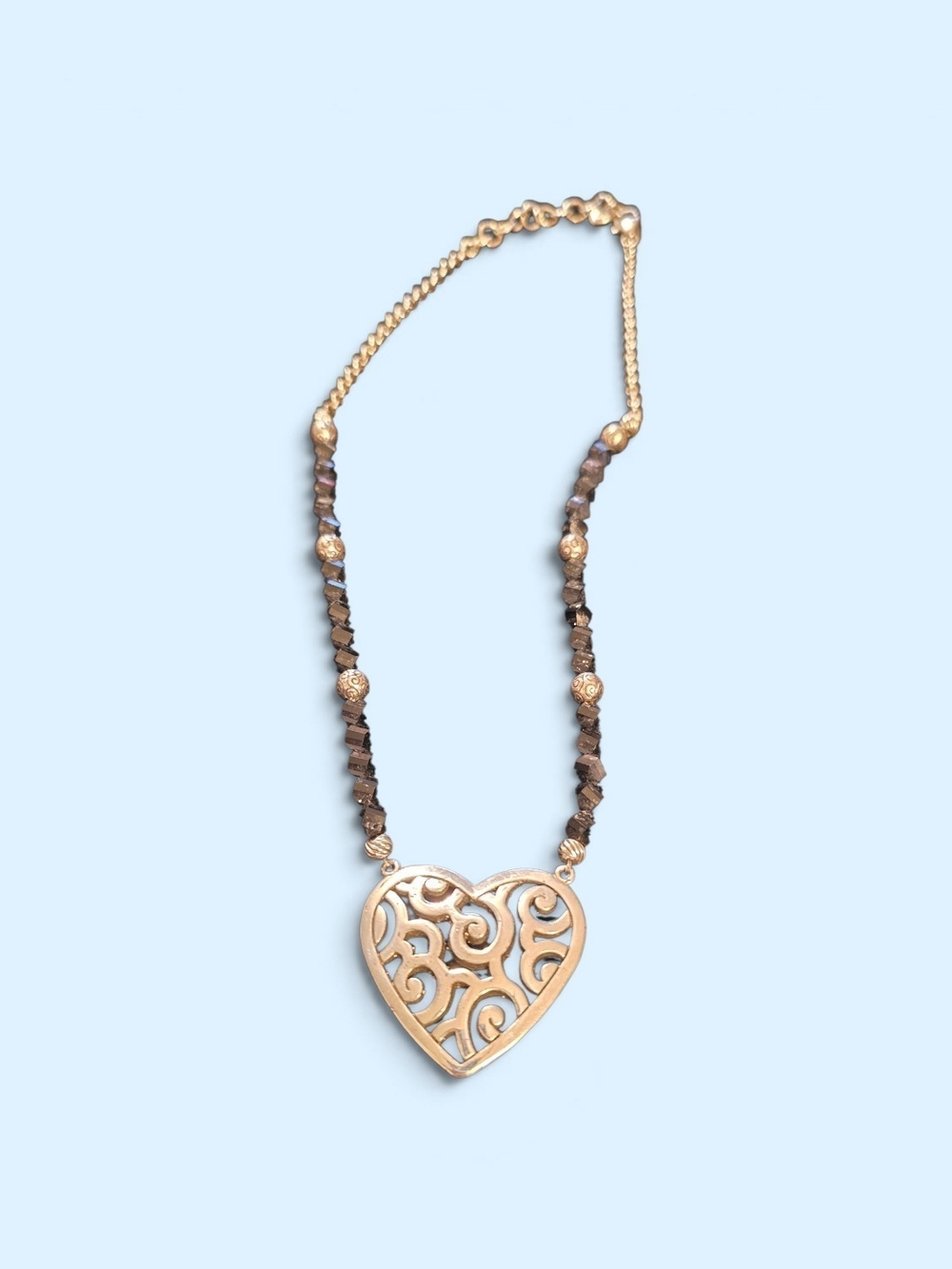 Brighton Mila's Heart Filigree Necklace